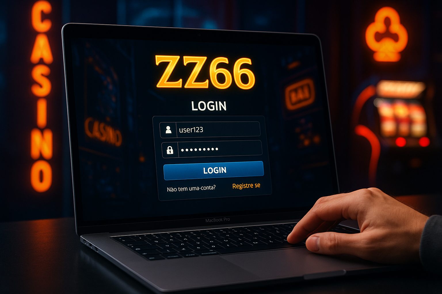 Login no Cassino ZZ66
